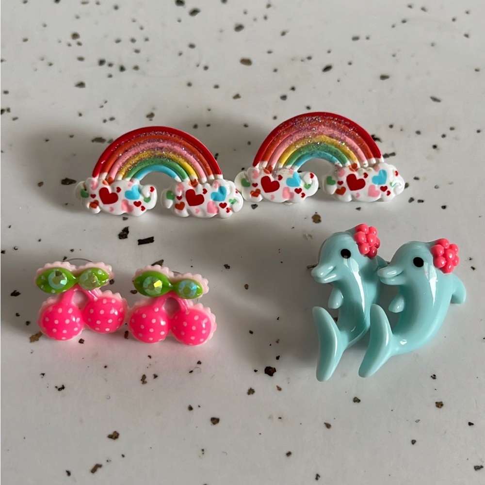 Kawaii Earrings Lot of 3